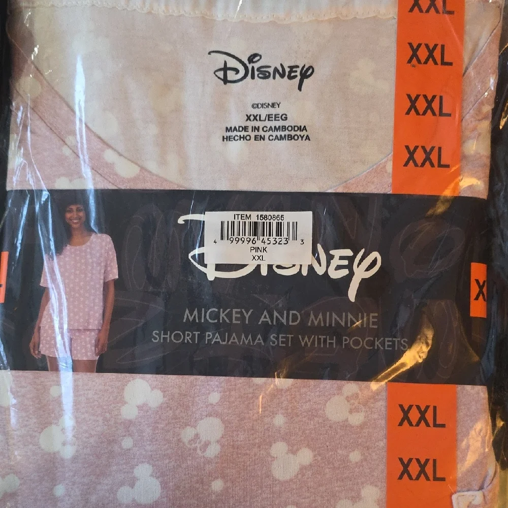Disney Pink Mickey and Minnie Pajama Set - Picture 1 of 3